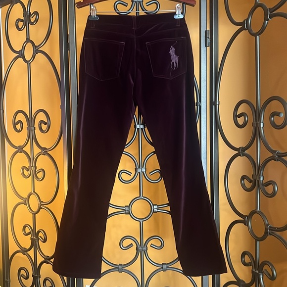 RALPH LAUREN Hampton Red Velvet Pants - Picture 5 of 16